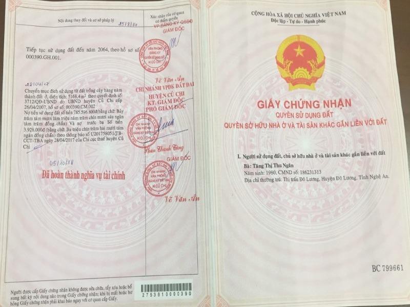 Văn phòng công chứng (VPCC) Nhà Rồng phát hiện giấy tờ giả và giao cho công an xử lý