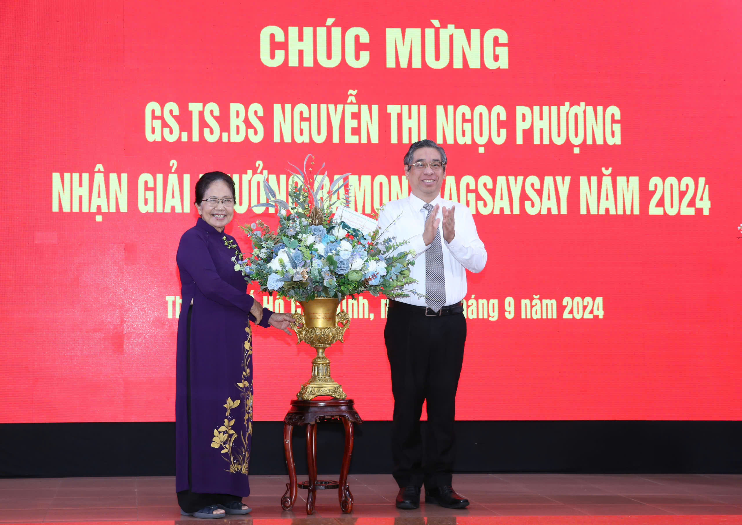 GS.TS Bác sĩ Nguyễn Thị Ngọc Phượng nhận ‘Giải Nobel Châu Á’